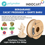 3D Printer Filament PolyMaker PolyLite Light Weight PLA 1.75mm 800gr