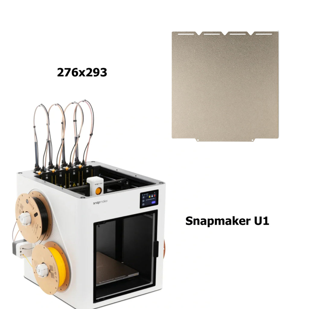 3D Printer Printing Plate Both Side Textured PEI Spring Steel No Magnetic Base Snapmaker U1