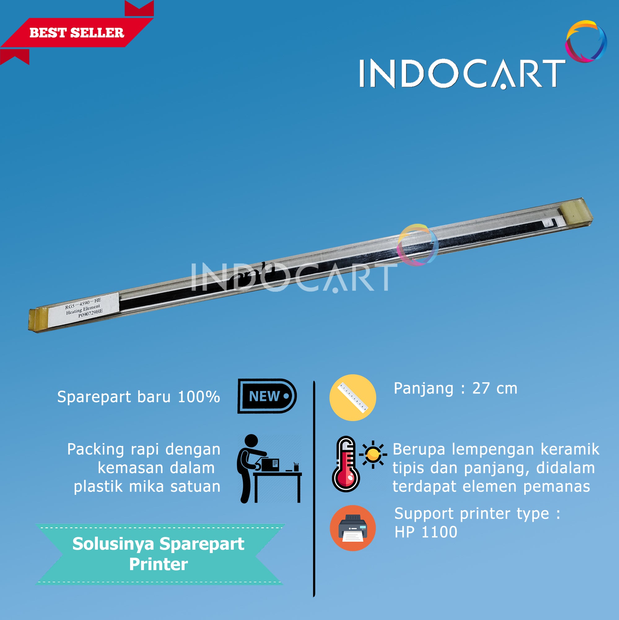 Heating Element-Keramik Fuser Pemanas-HP LaserJet 1100