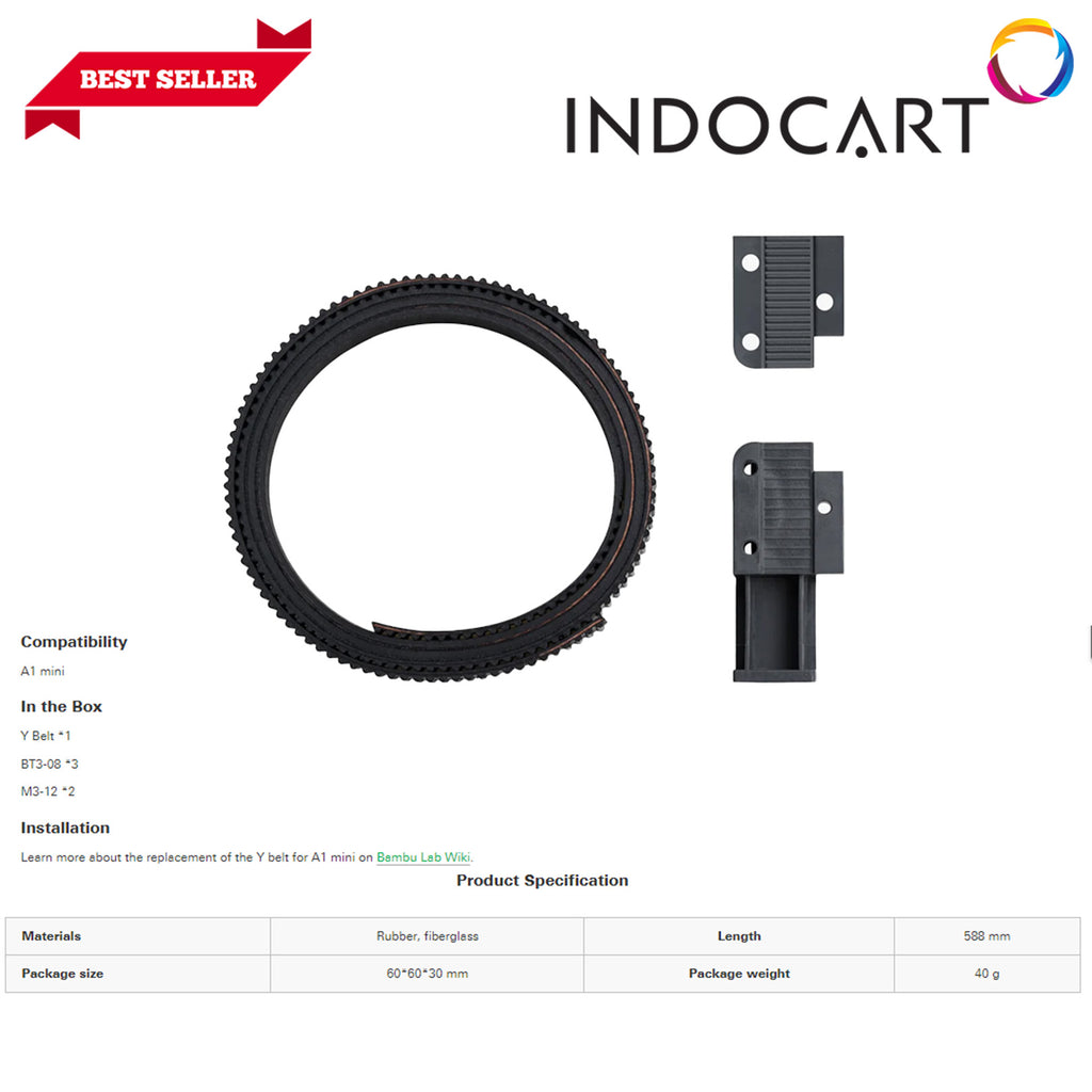3D Printer Parts BambuLab Y Belt A1 Mini