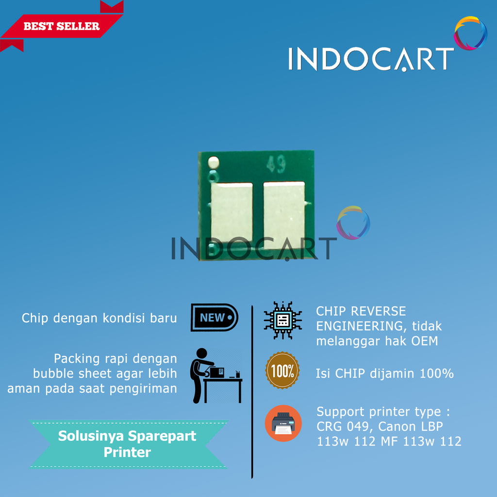 Chip CRG 049 CRG049-Canon LBP 113w 112 MF 113w 112
