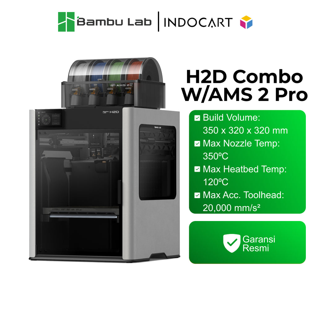 3D Printer BambuLab H2C Multi Material 3D Printing with Vortek Hotend Change System and Fast Induction Heating ( 100% NEW. NEVER SELL REFURBISHED UNIT )