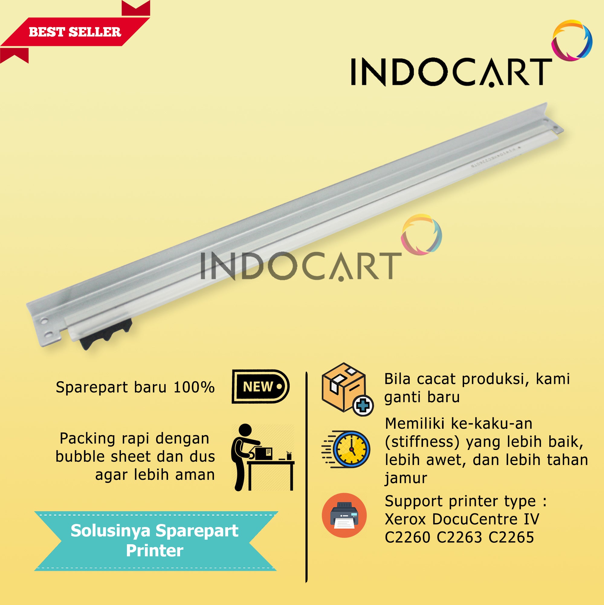 Wiper Blade Transfer Belt-Kuroki-Xerox DocuCentre IV C2260 C2263 C2265