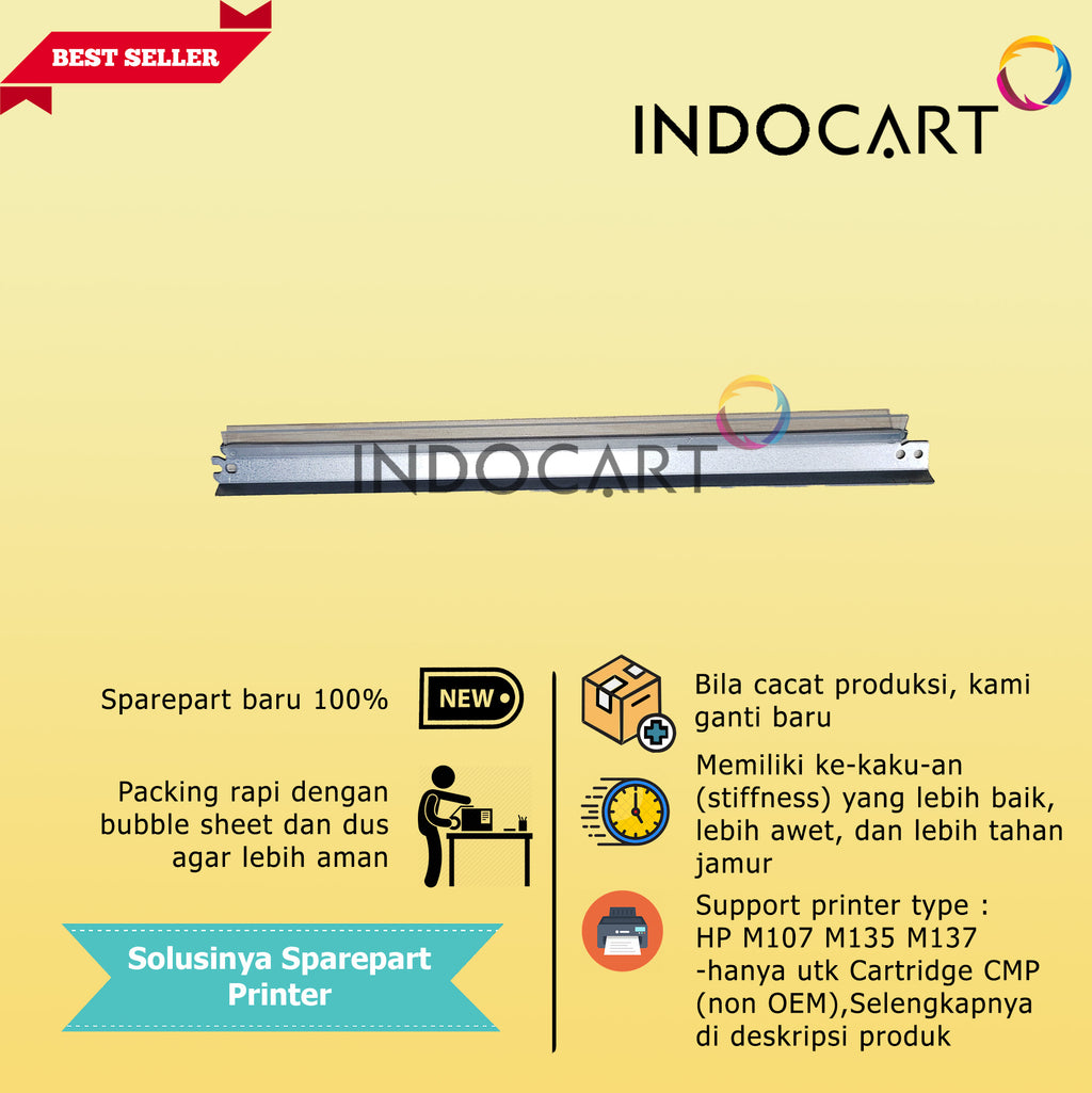 Wiper Blade W1107A 107A-HP M107 M135 M137-Cartridge CMP (Non OEM)