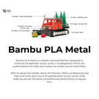 3D Printer Filament BambuLab PLA Metal Finish Effect Filament 1.75mm-1Kg