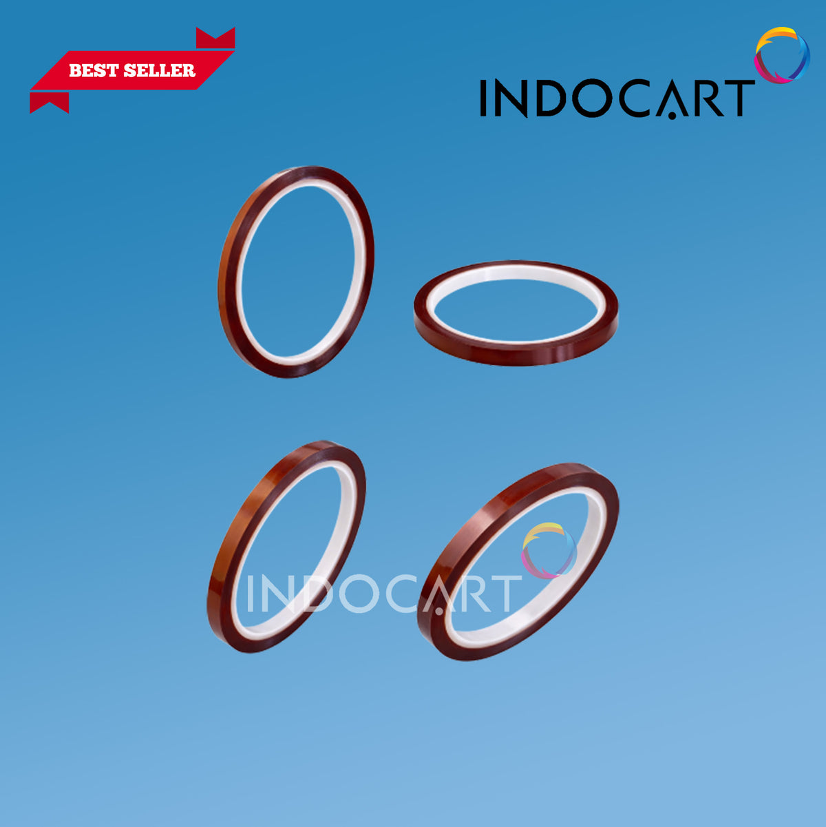 Isolasi Tahan Panas Heatproof Resistance Tape Kapton-Polymide 5mm 10mm 20mm 25mm 30mm