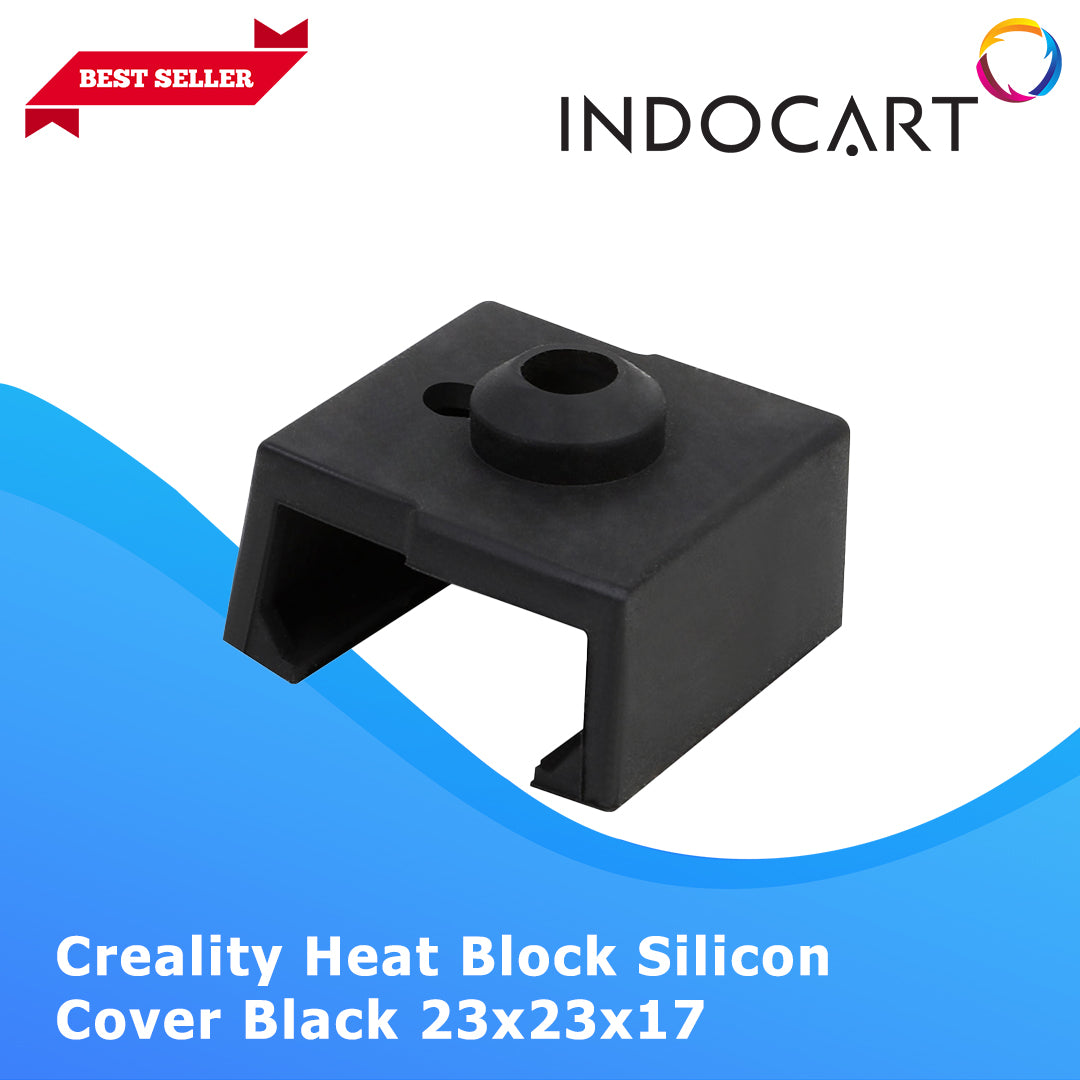 3D Printer Parts Creality OEM Heat Block Silicon Cover Black 23X23X17 Creality CR 10Smart/CR 6Max/CR 6SE/CR 10Smart/E3MaxNeo
