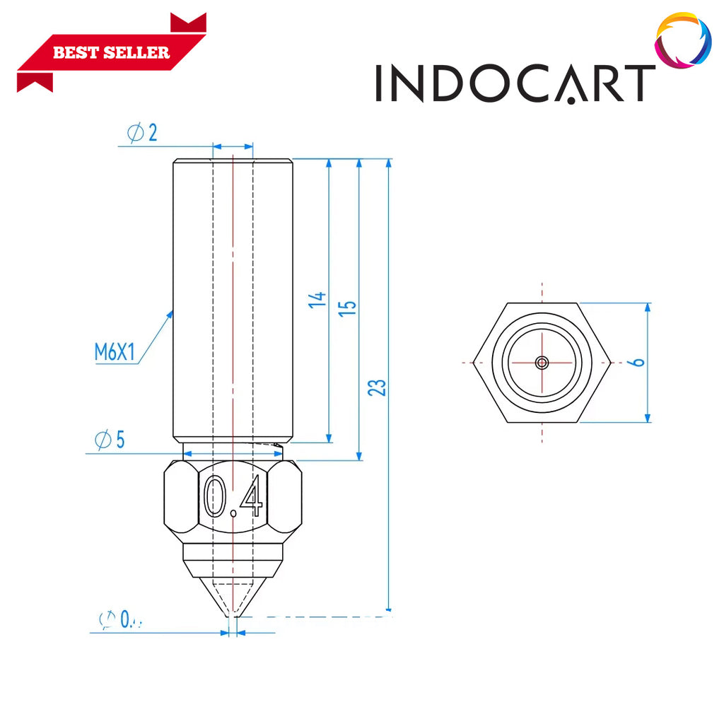 3D Printer Parts Creality Compatible Stainless Steel Nozzle Creality K1/K1 Max