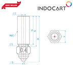 3D Printer Parts Creality Compatible Stainless Steel Nozzle Creality K1/K1 Max