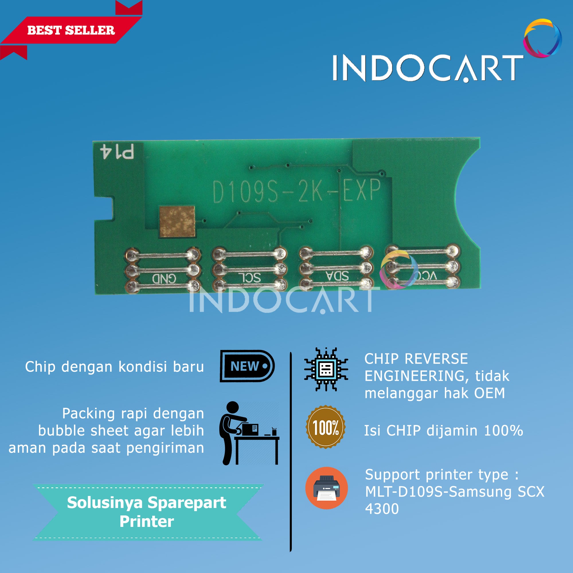 Chip MLT-D109S-Samsung SCX 4300-2K