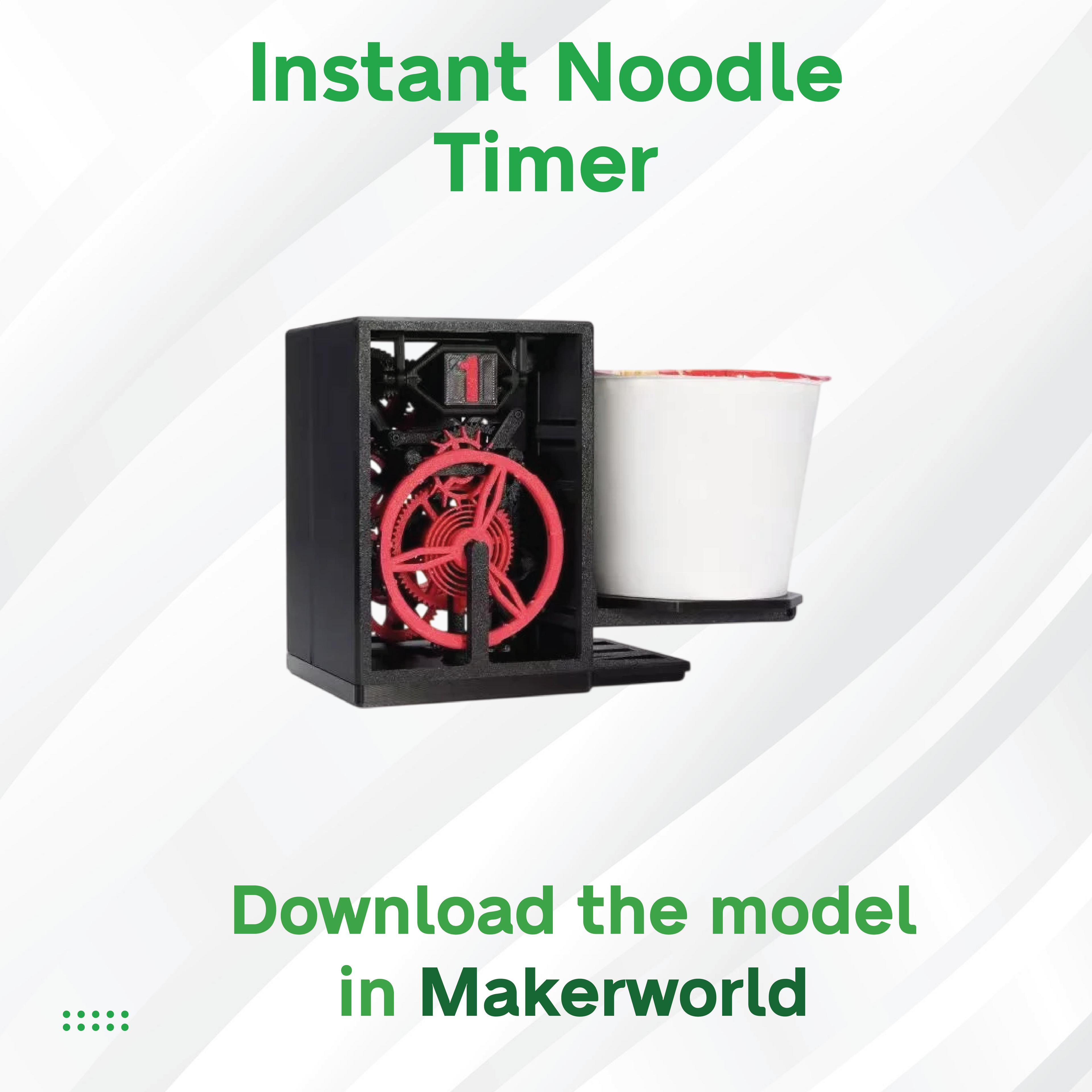 3D Maker's Supply Parts BambuLab Tuozhu Instant Noodle Timer Component Kit