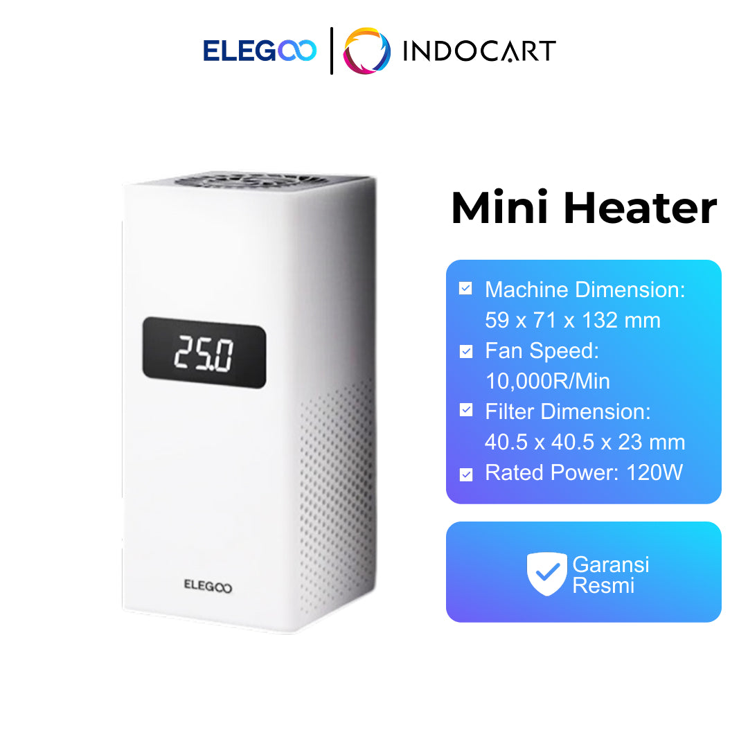 3D Printer Resin Elegoo Mini Heater Intelligent Temperature Control with PTC Rapid Heating