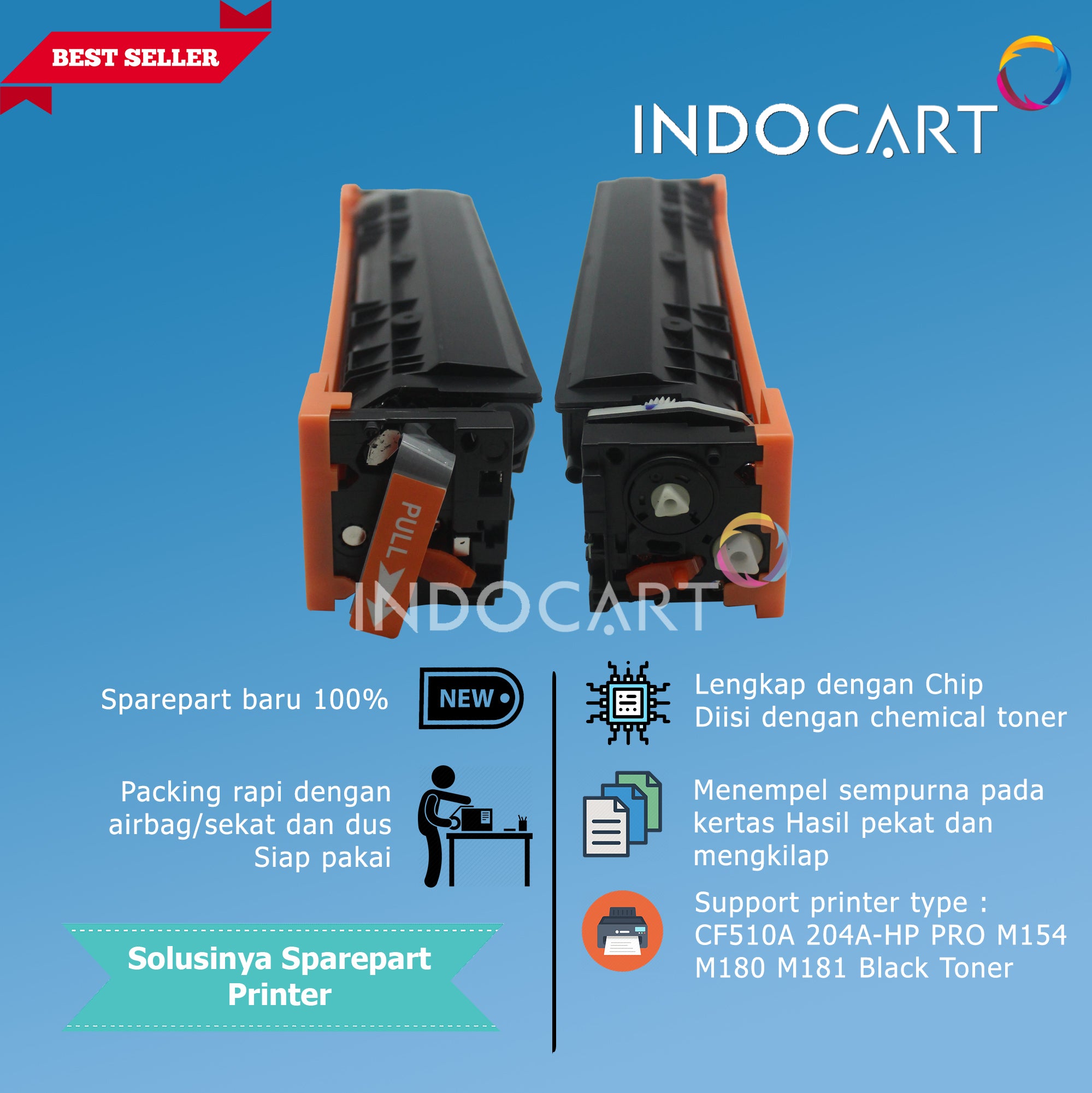 Toner Cartridge Compatible CF510A CF511A CF512A CF513A 204A-HP CLJ PRO M154 M180 M181