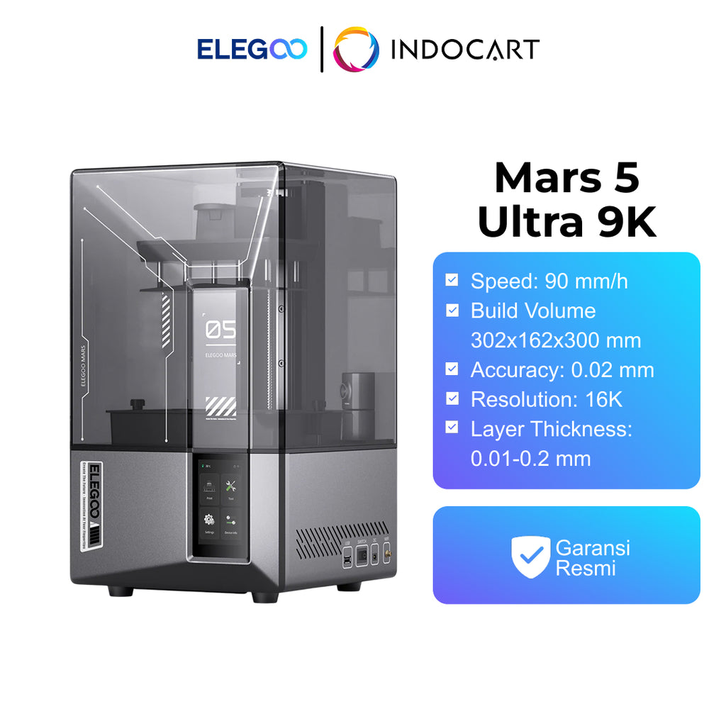 3D Printer Elegoo Mars 5 ULTRA 9K With 7 Inch Mono LCD and Smart Mechanical Sensor