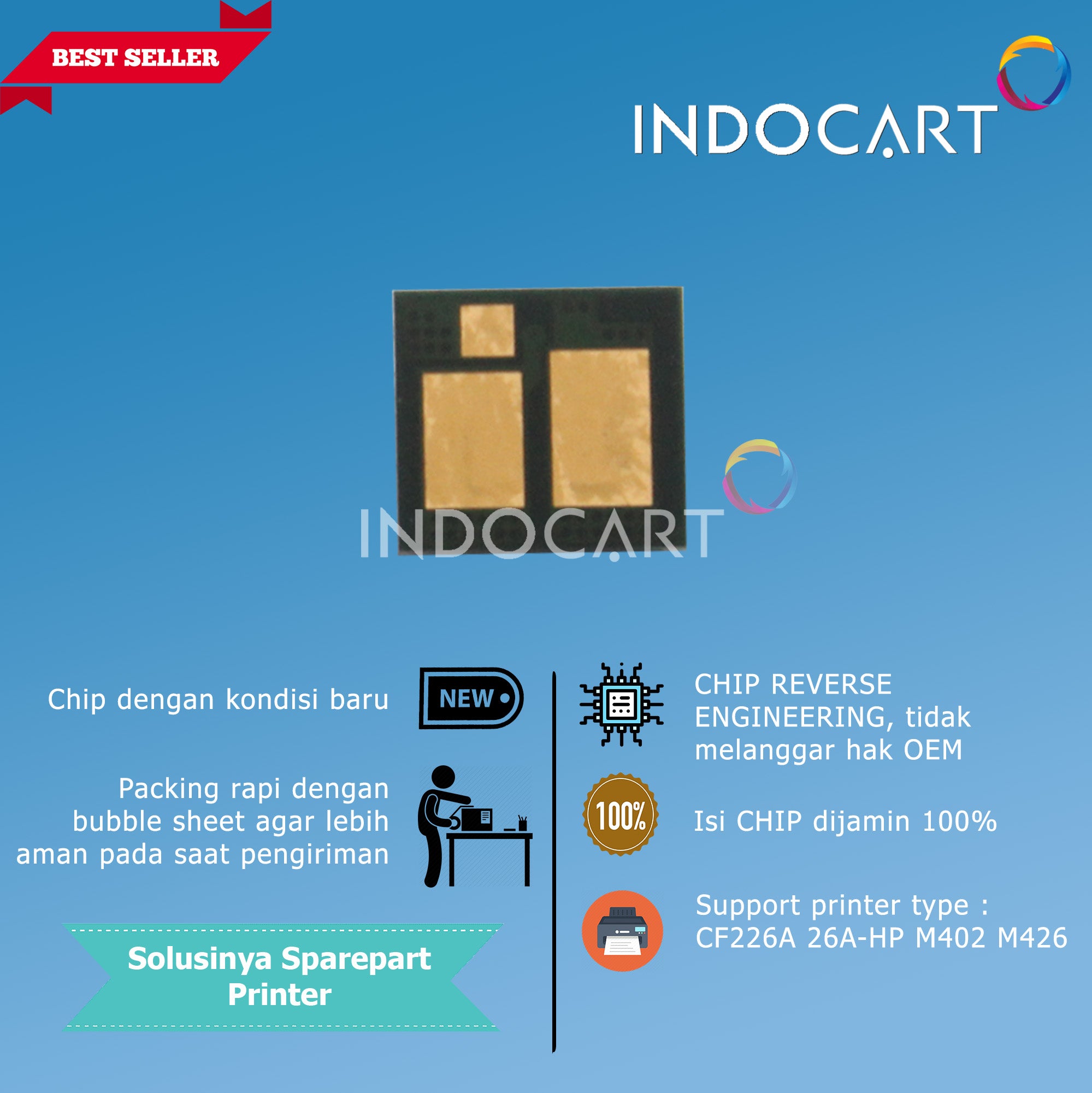 Chip CF226X 26X-HP M402 M426-9K