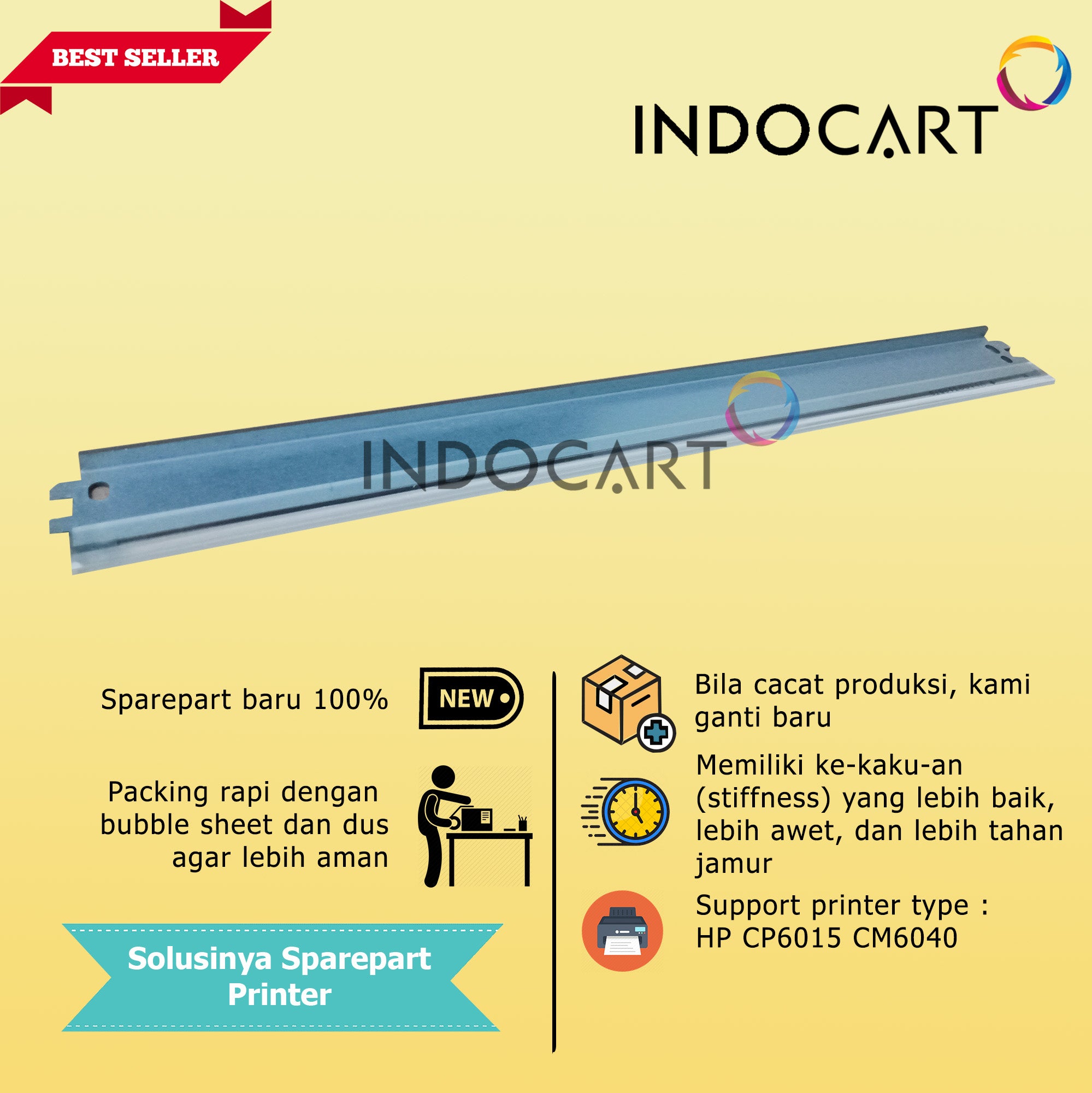 Wiper Blade Transfer Belt-Kuroki-HP CP6015 CM6040