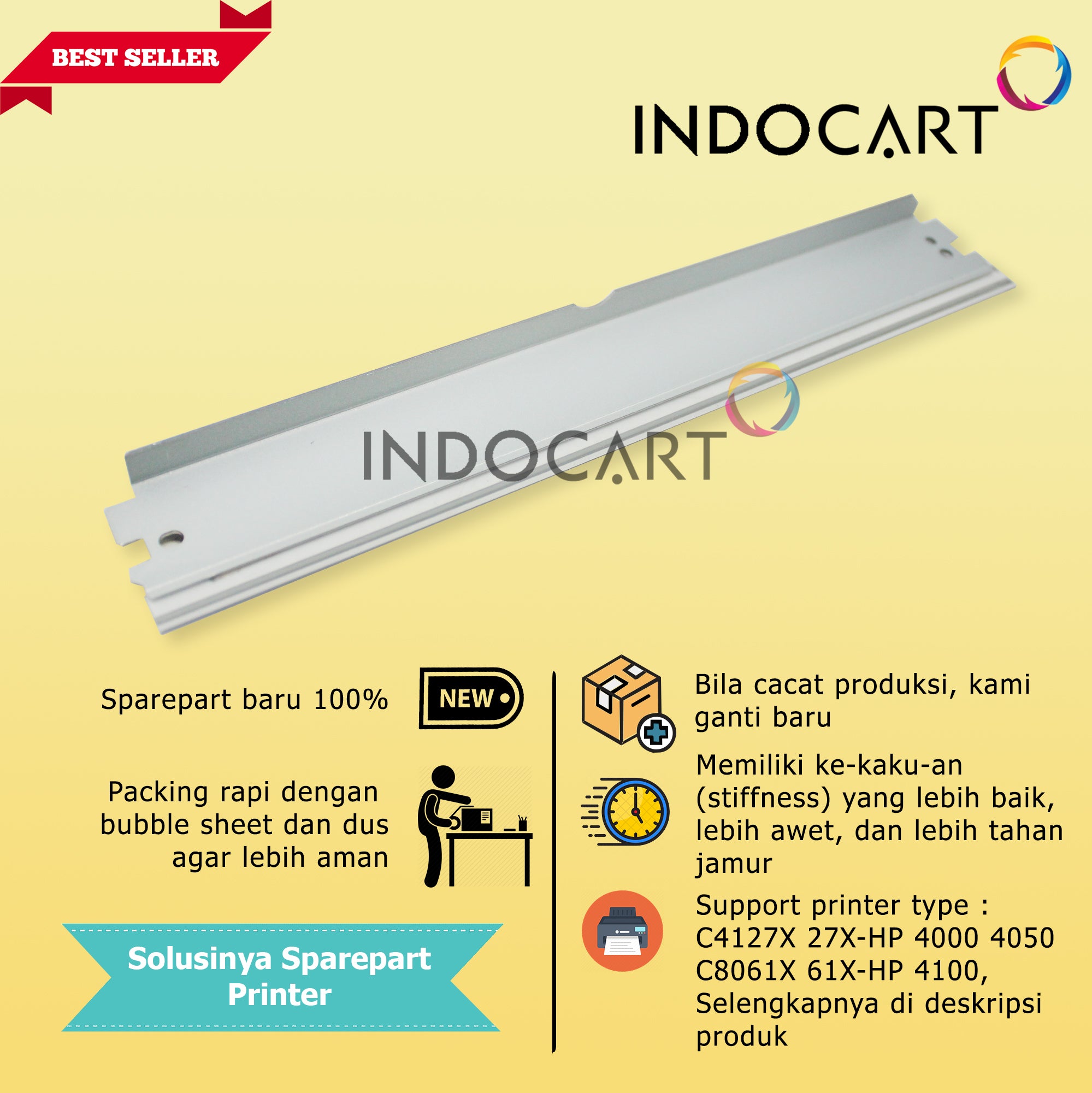 Wiper Blade Kuroki 64A 90A 81A-HP P4014 4015 4515 M4555 M601 602 603 604 605 606 630