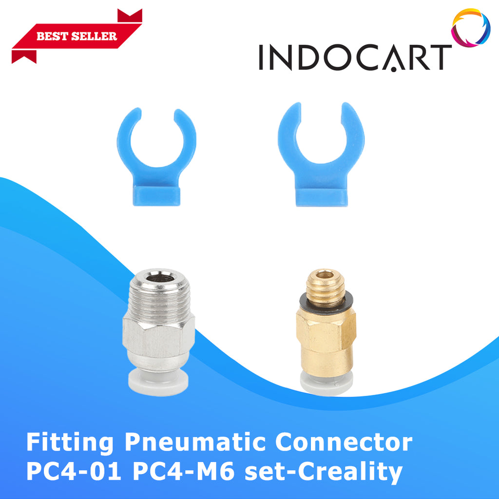 3D Printer Parts Creality OEM Fitting Pneumatic Connector PC4 01 PC4 M6 Set Creality Ender 3V2/E5Pro/CR 30/E5Plus