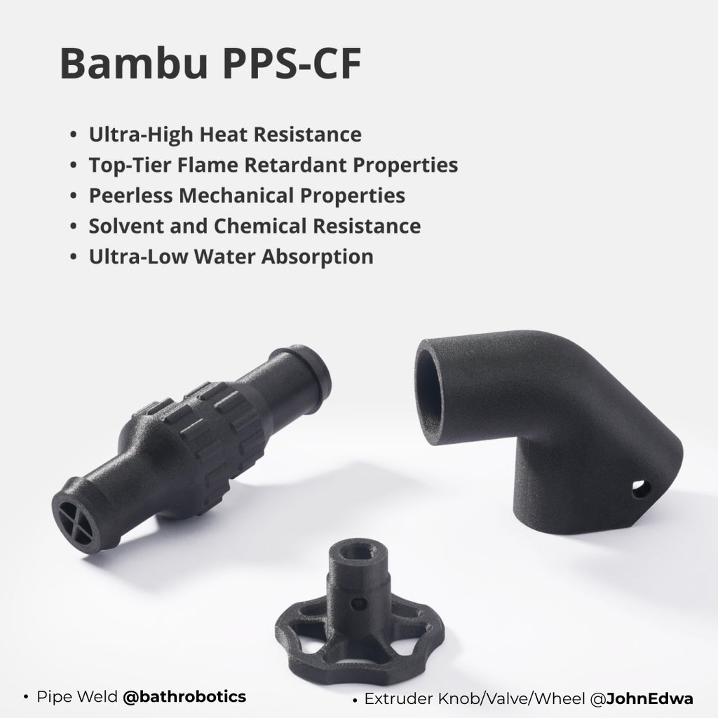 3D Printer Filament BambuLab PPS CF Ultra High Heat Resistance Carbon Fiber Filament 1.75mm-1Kg
