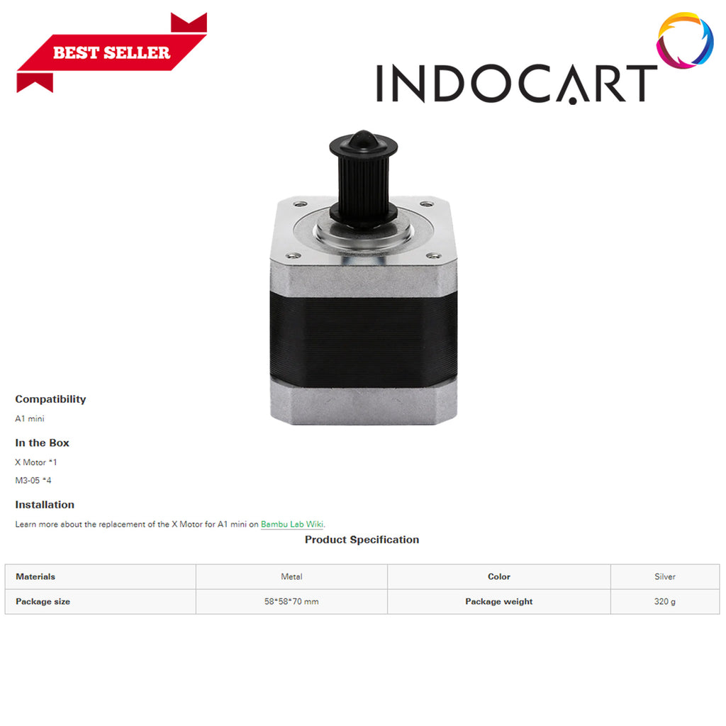 3D Printer Parts BambuLab X Motor A1 Mini