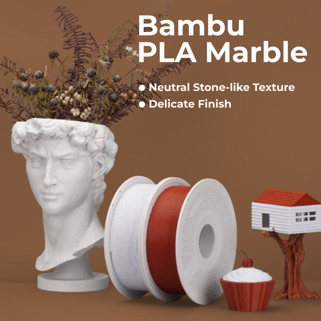 3D Printer Filament BambuLab PLA Marble Natural Stone Like Texture Filament 1.75mm 1kg