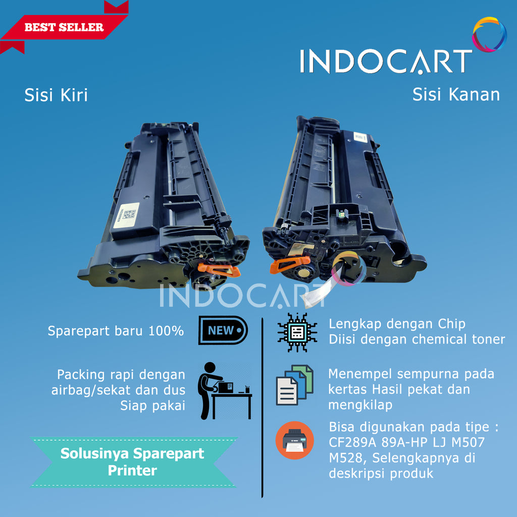 Toner Cartridge Compatible CF289A 89A-Printer HP M507 MFP M528-Dengan Chip