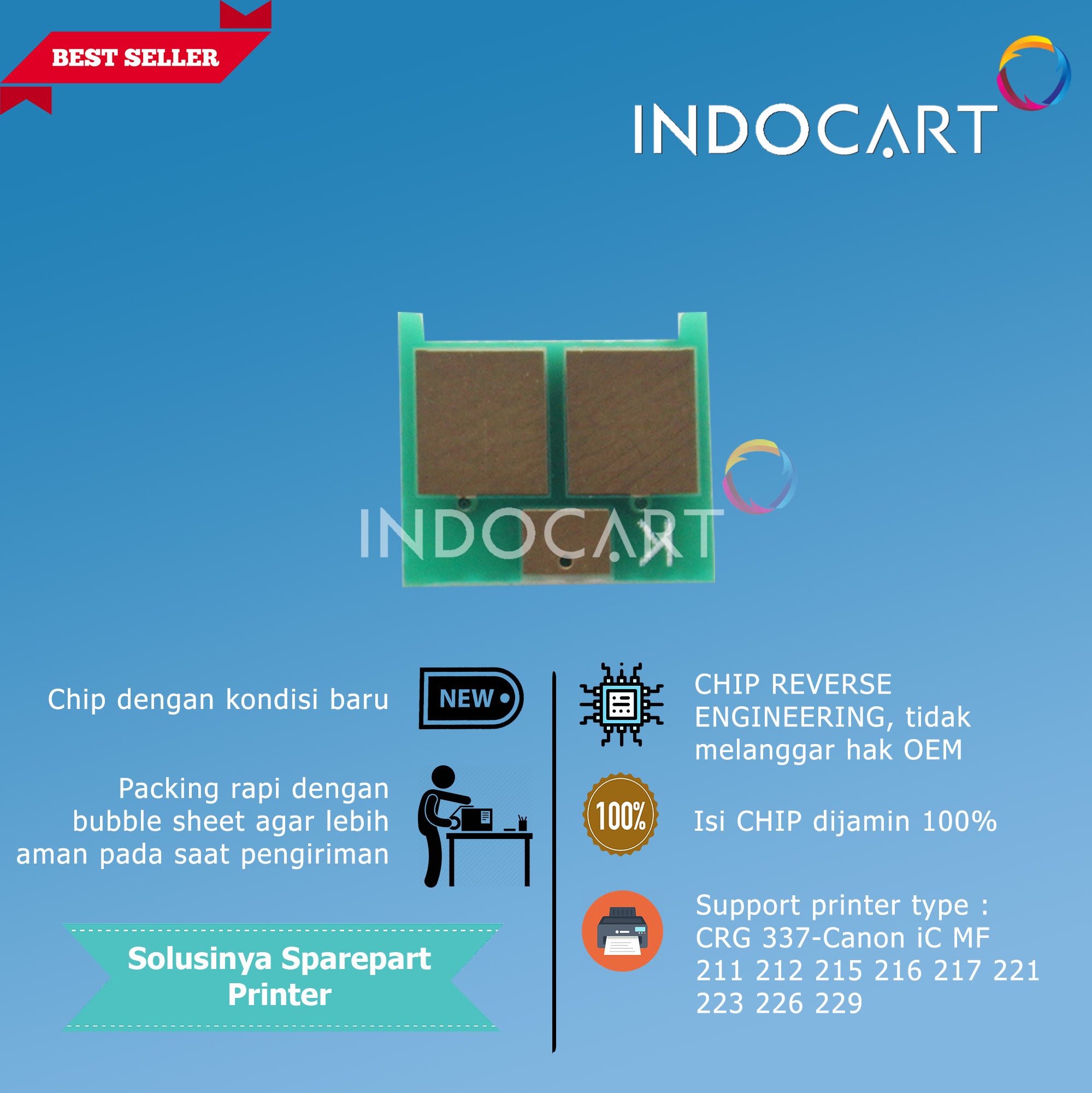 Chip CRG 337-Canon iC MF 211 212 215 216 217 221 223 226 229-2K4