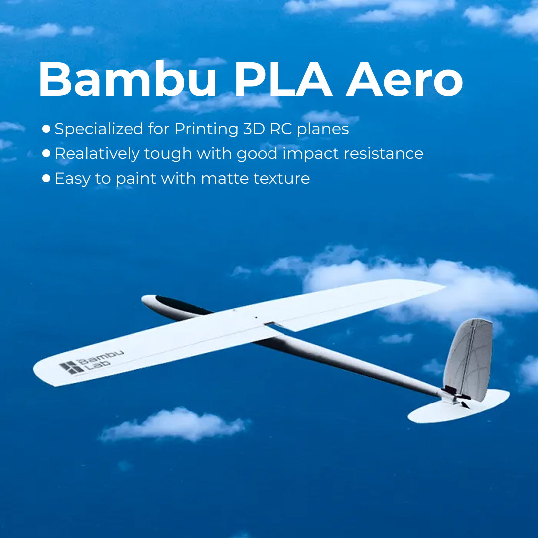 3D Printer Filament BambuLab PLA Aero Low Density and Light Weight Filament 1.75mm 1Kg