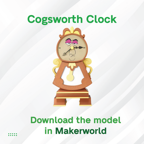3D Maker's Supply Parts BambuLab Cogsworth Clock Component Kit