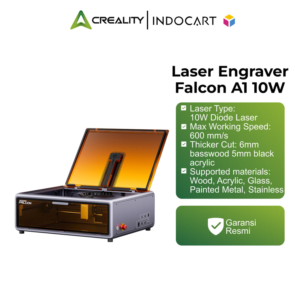 Creality Falcon A1 Diode Laser Engraver and Cutter With 10 Watt Optical Laser