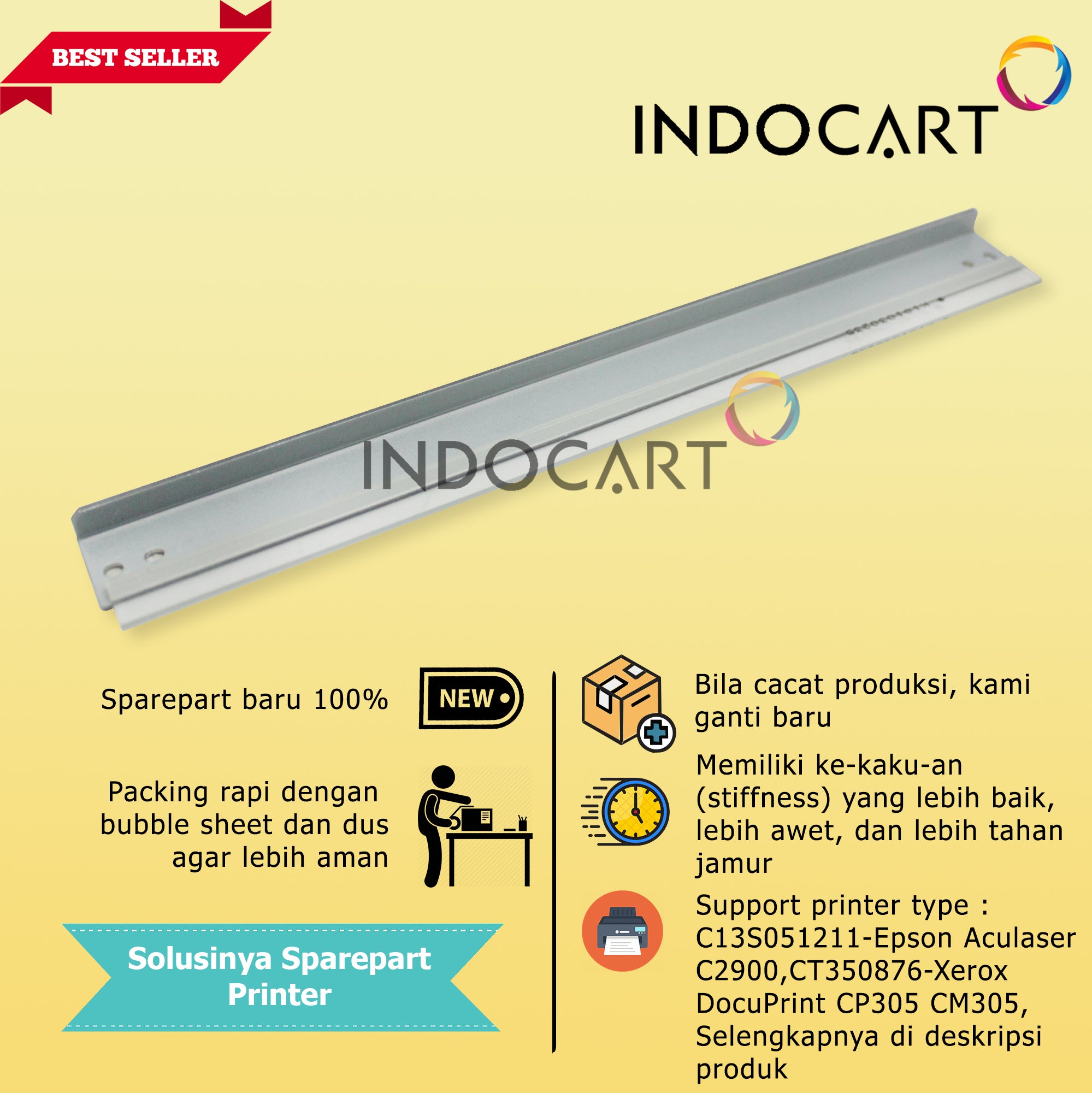 Wiper Blade Kuroki CT350876 CT350604-Xerox DocuPrint CP305 CM305 C1110 C1190 C2120