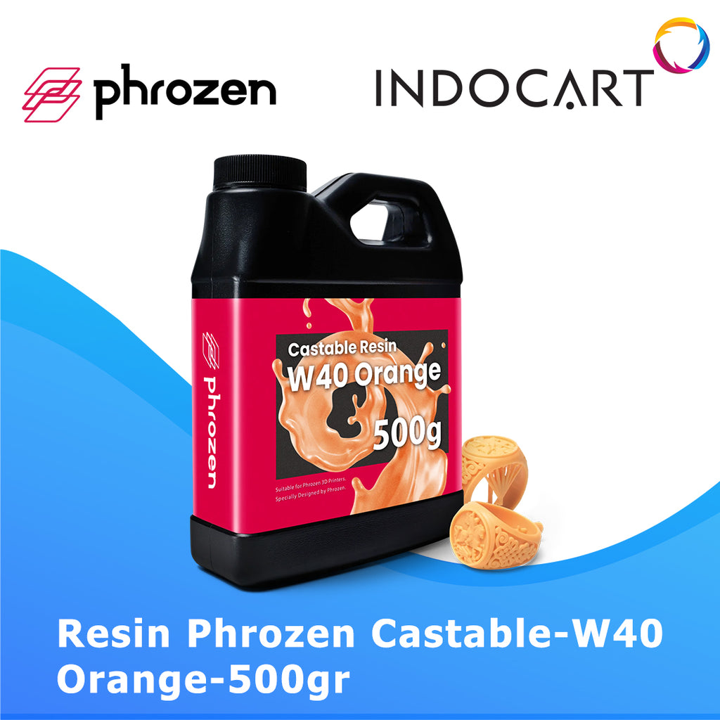 3D Printer Resin Phrozen Wax 40 Castable Jewelry W40 Orange 500gr