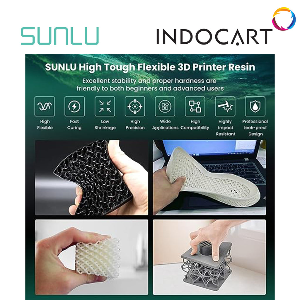 3D Printer Resin SUNLU High Toughness Solid Black-1kg