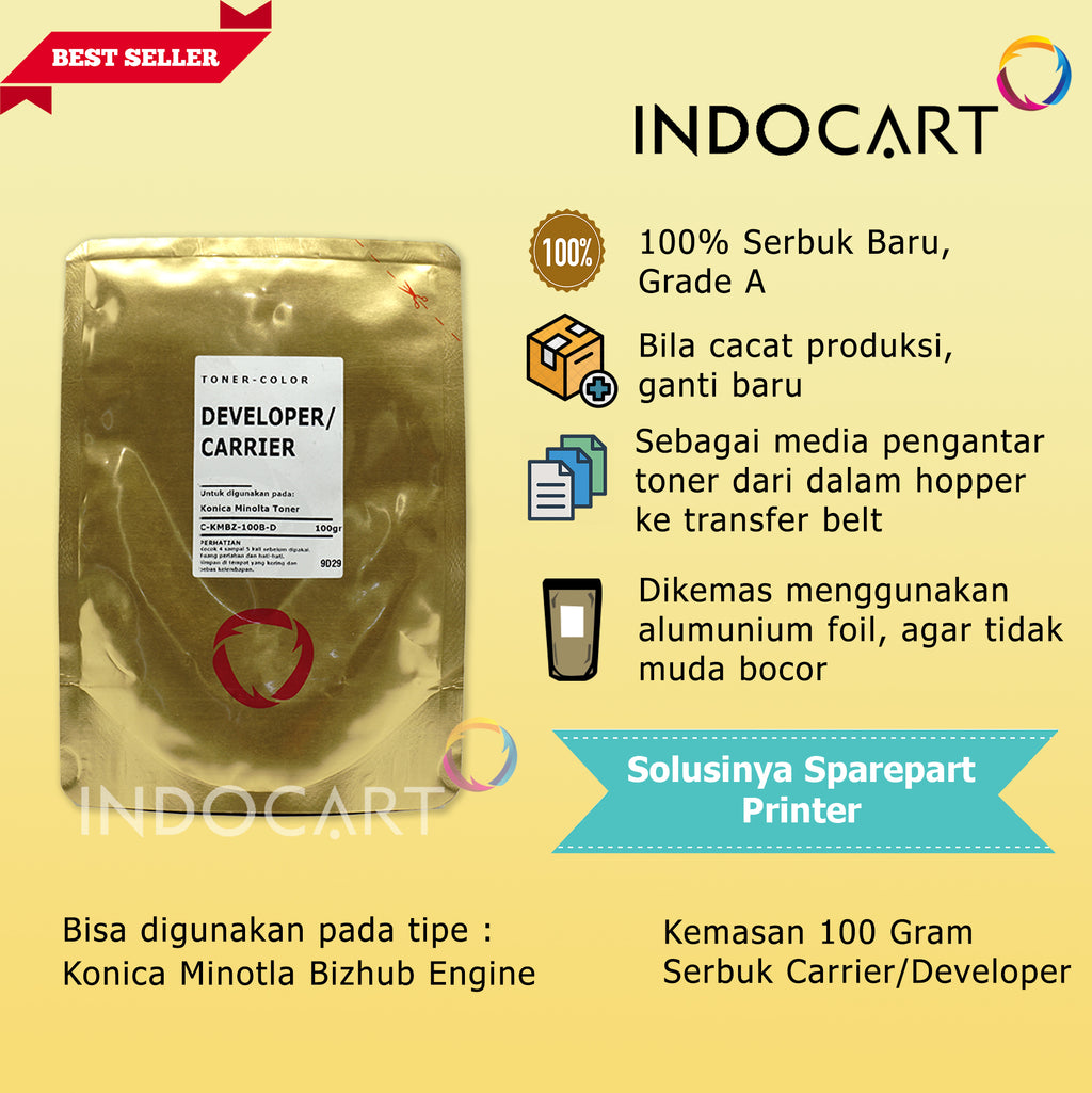 Serbuk Toner Developer Carrier-Konica Minolta Bizhub-100gr