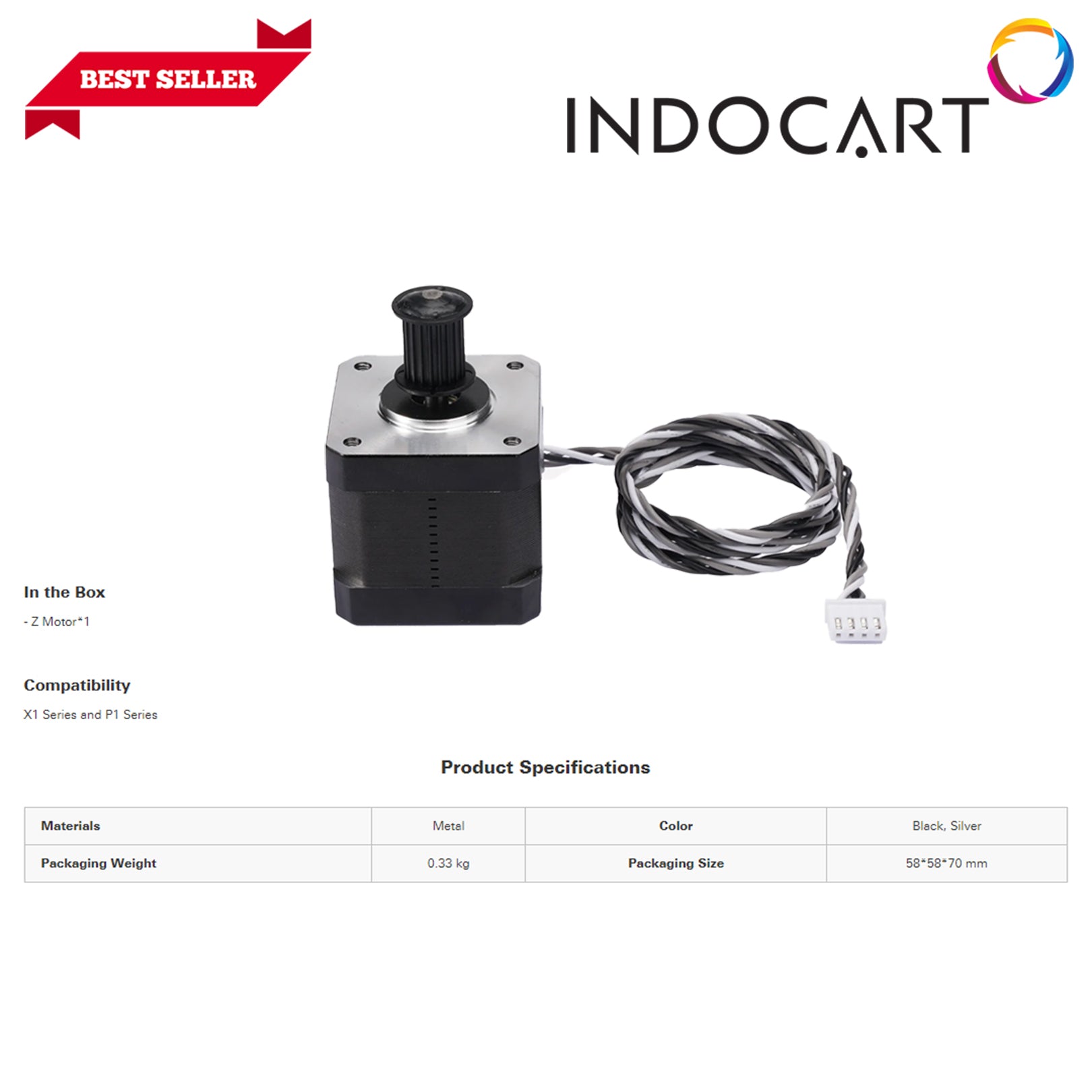 3D Printer Parts BambuLab Z Motor BambuLab X1/P1 Series
