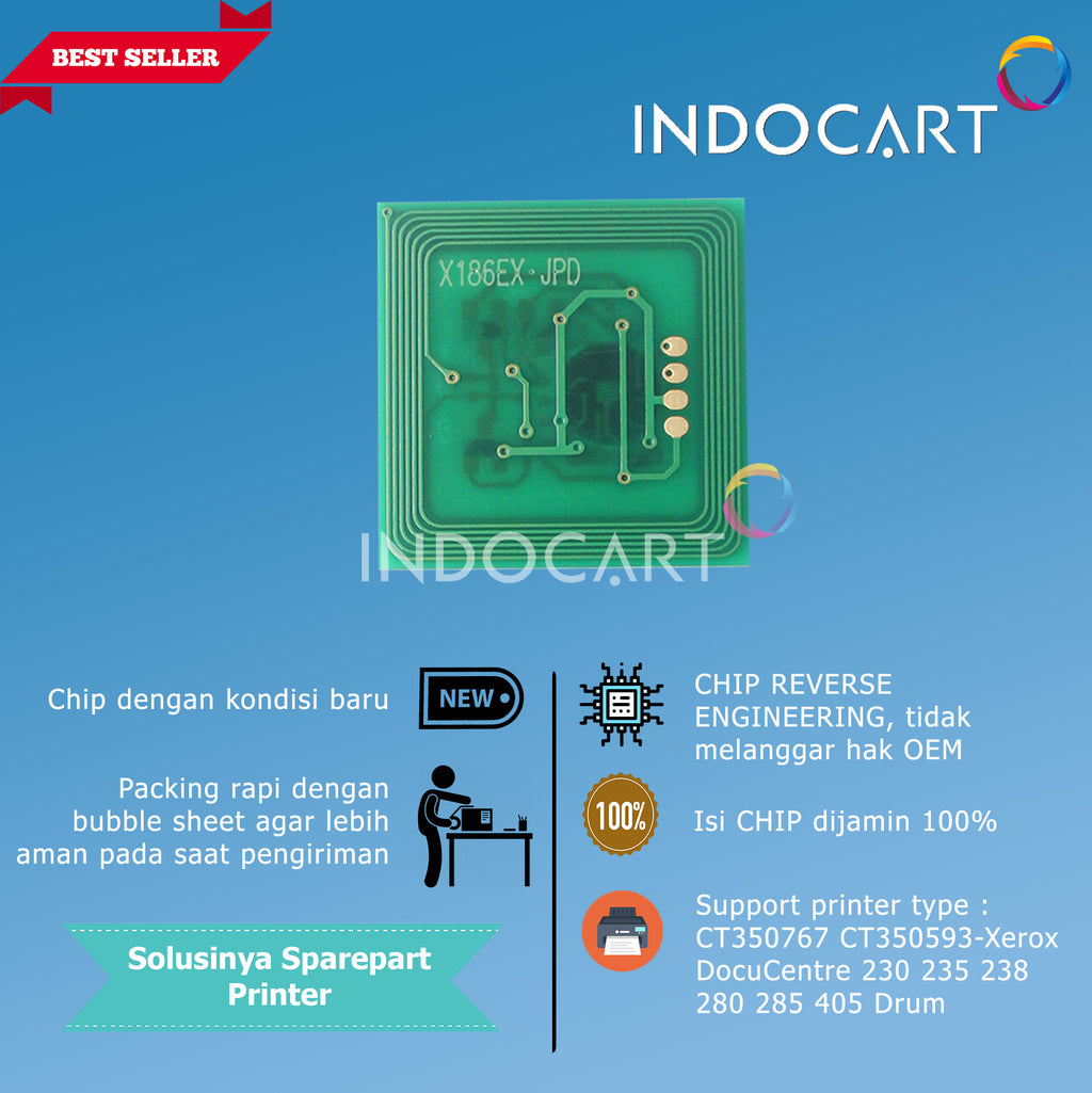 Chip CT350285-Xerox DocuCentre 156 186 1055 1085 Drum-40K