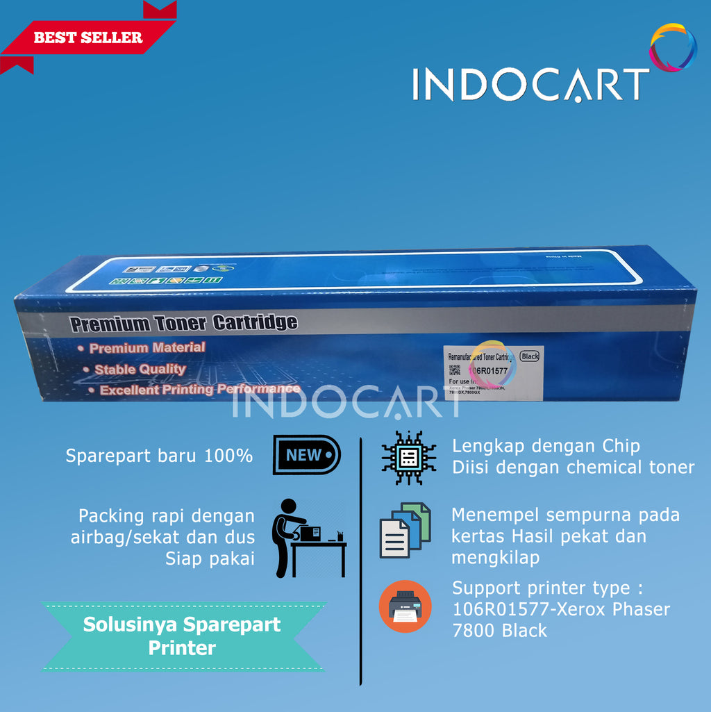 Toner Cartridge Compatible 106R01577 106R01574 106R01575 106R01576-Xerox Phaser 7800