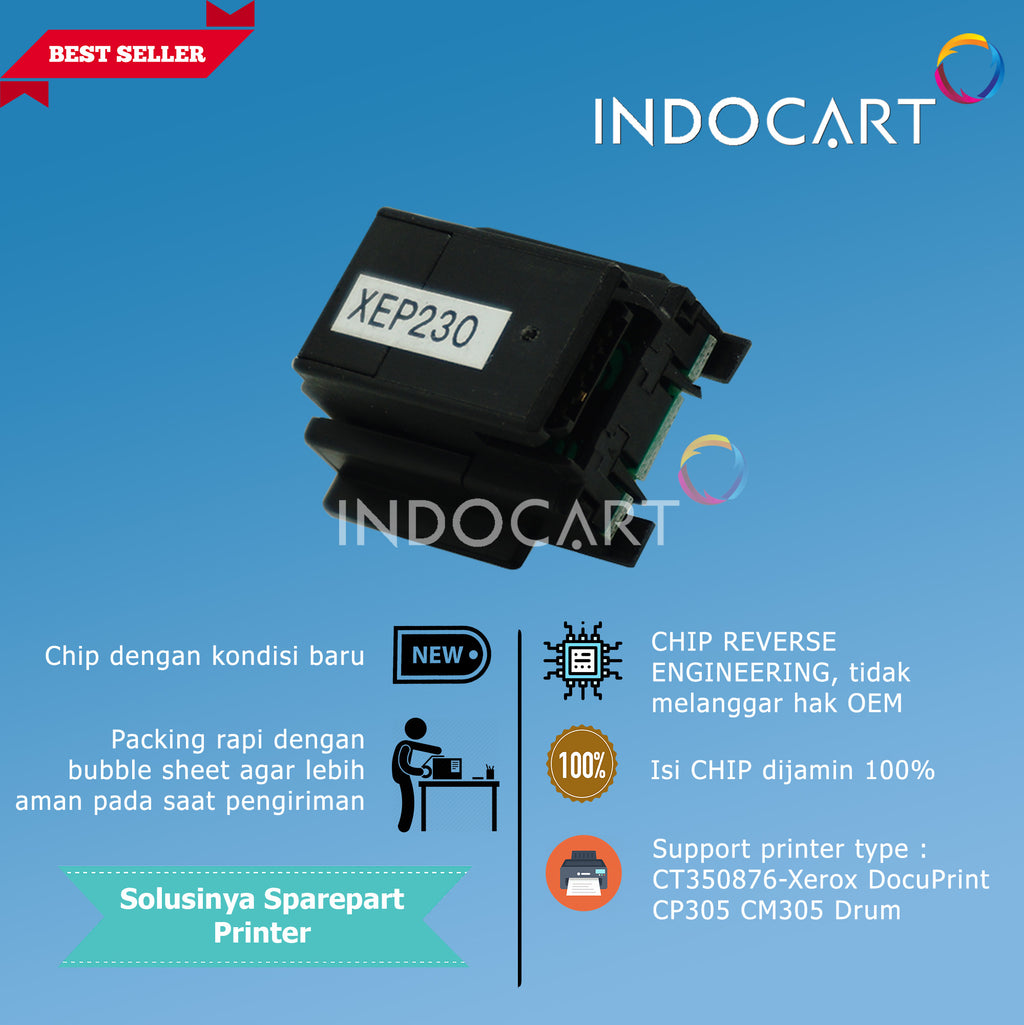 Chip CT350876-Xerox DocuPrint CP305 CM305 Drum-20K