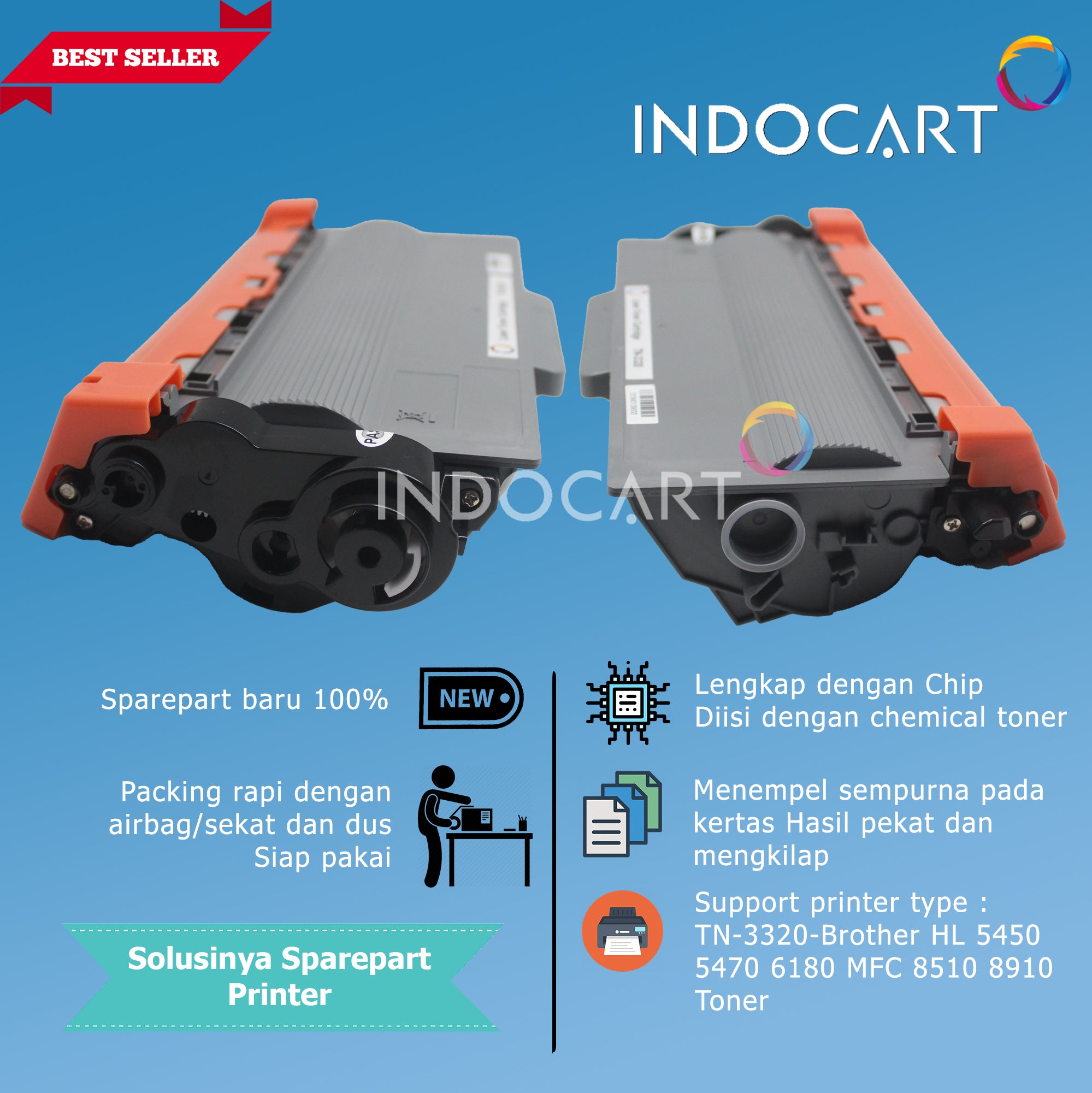 Toner Cartridge Compatible TN-3320-HL 5450 5470 6180 MFC 8510 8910