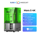 3D Printer Elegoo Mars 5 4K with 6.6inch Mono LCD and Smart Mechanical Sensor