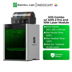 3D Printer BambuLab H2S Combo Large Volume Multi Color Printing with Laser Cutting Engraver Function ( 100% NEW. NEVER SELL REFURBISHED UNIT )