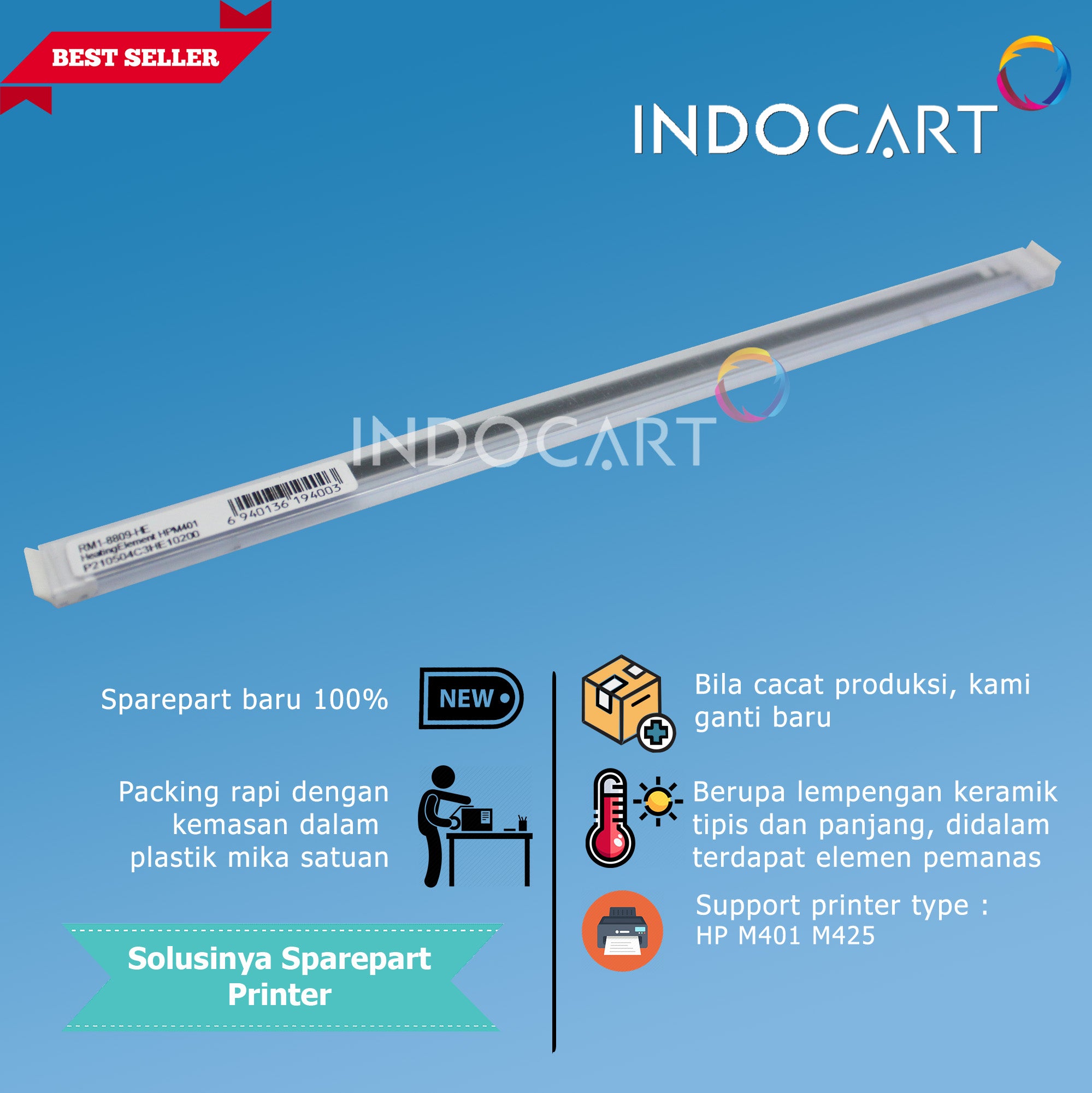 Heating Element-Keramik Fuser Pemanas-HP LaserJet Pro M401 M425