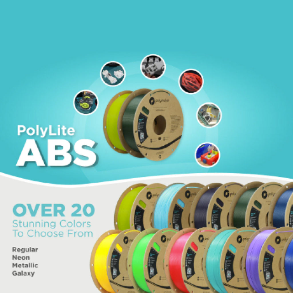 3D Printer Filament PolyMaker PolyLite ABS 1.75mm 1Kg