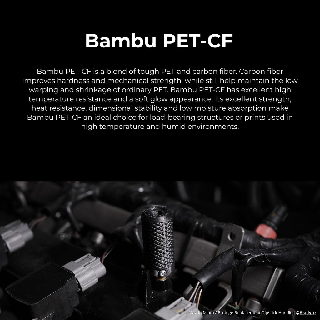 3D Printer Filament BambuLab PET CF 1.75mm 500gr-Black
