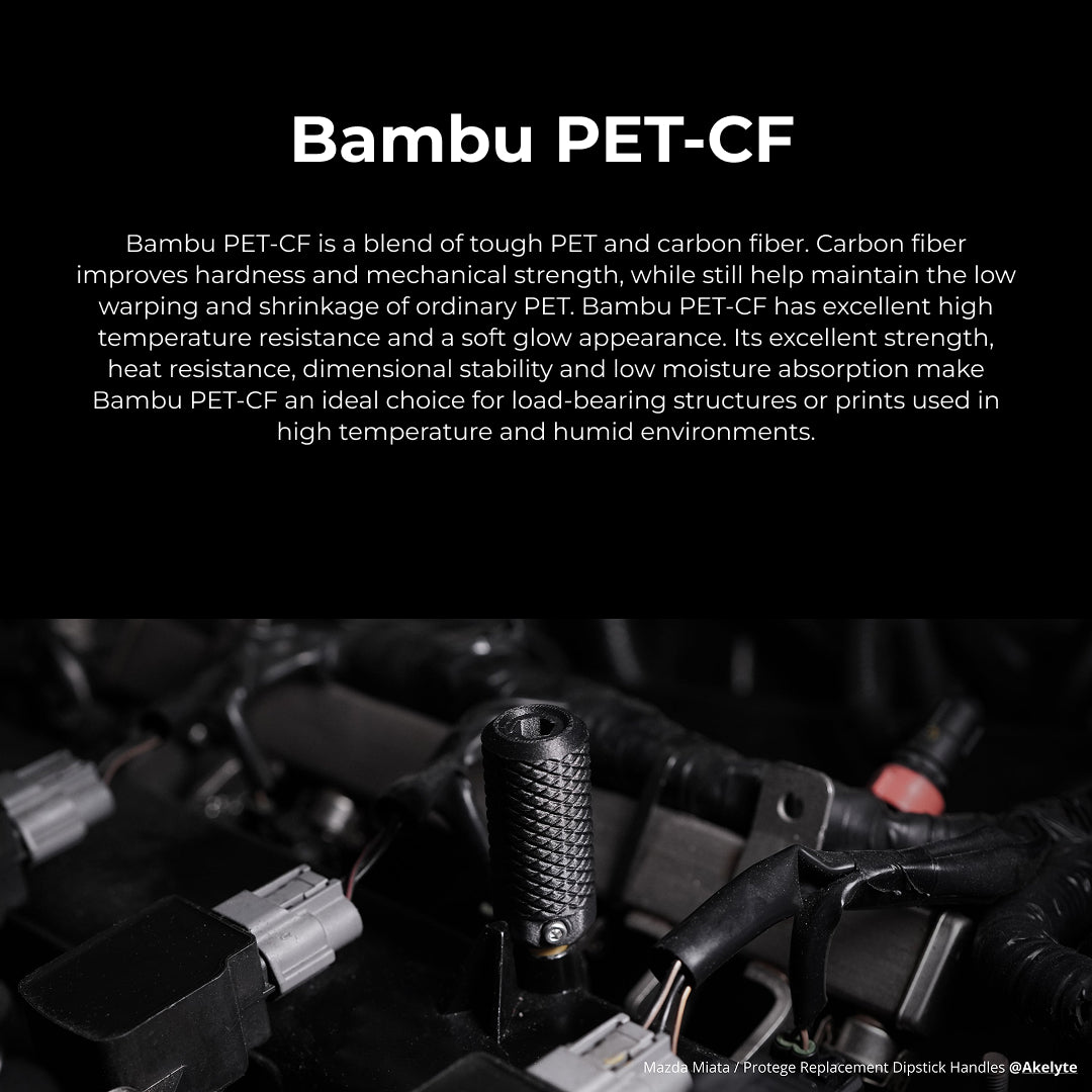 3D Printer Filament BambuLab PET CF 1.75mm 500gr-Black