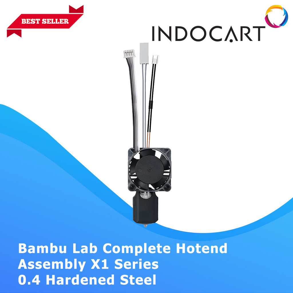3D Printer Parts BambuLab Complete Hotend Assembly with Hardened Steel Nozzle 0.4mm BambuLab X1C