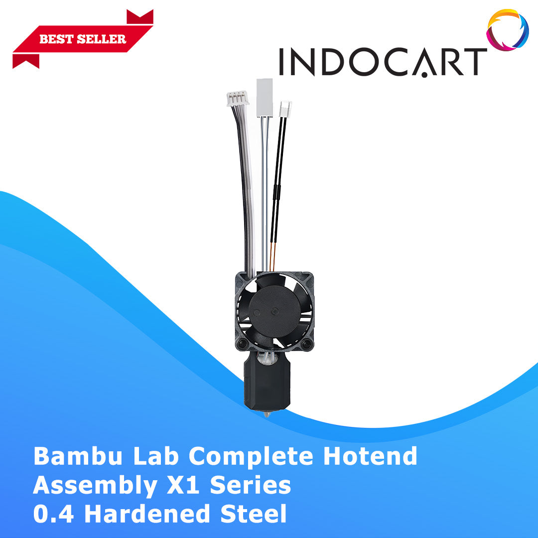 3D Printer Parts BambuLab Complete Hotend Assembly with Hardened Steel Nozzle 0.4mm BambuLab X1C