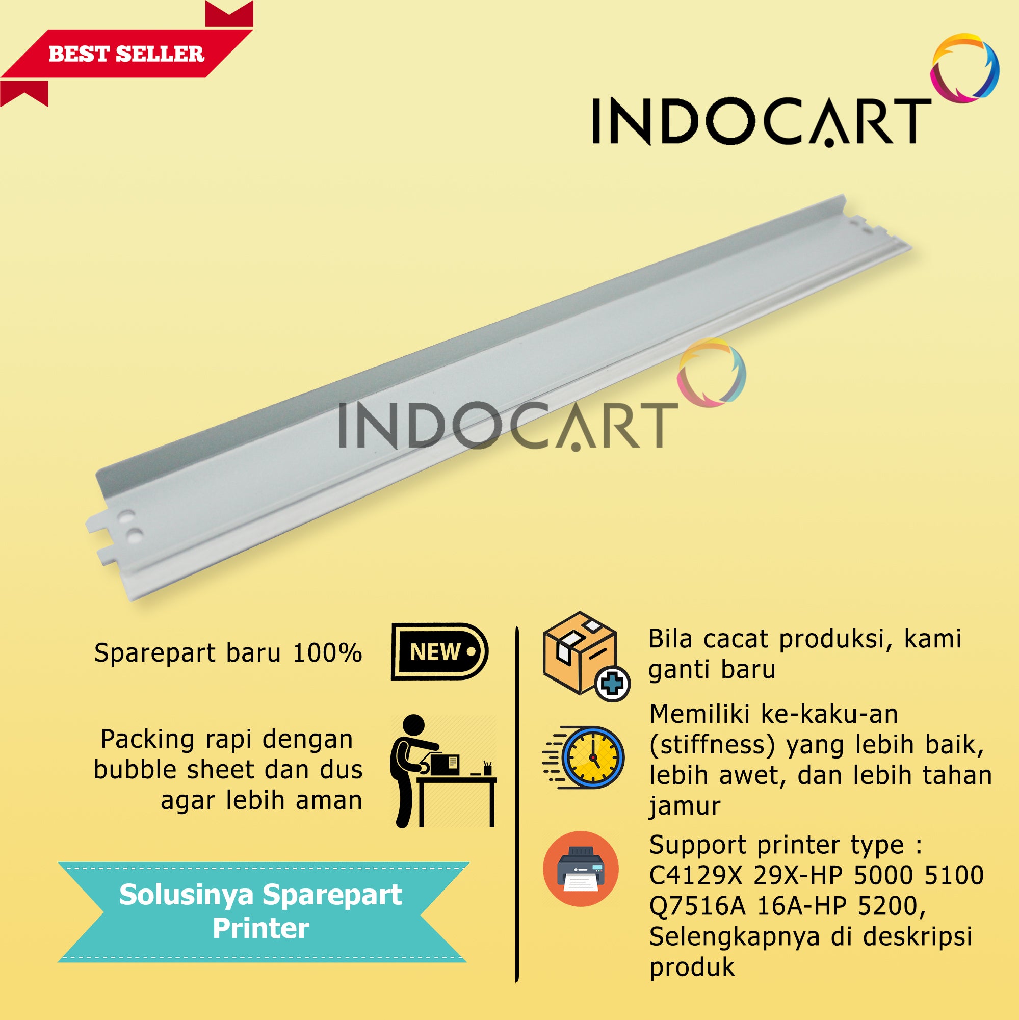 Wiper Blade Kuroki 29X 43X 25X 82X-HP 5000 5100 9000 9040 9050 8100 8150 M806 M830