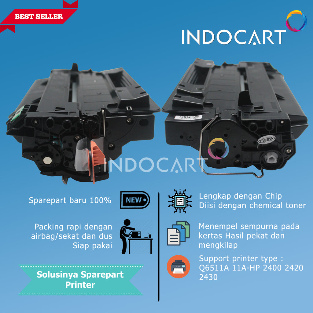 Toner Cartridge Compatible Q6511A 11A-HP LJ 2400 2420 2430
