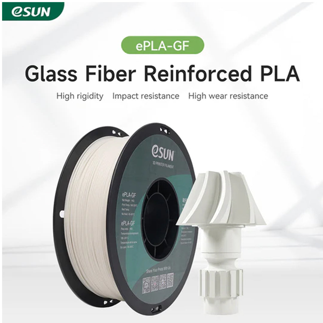 3D Printer Filament eSUN PLA GF Glass Fiber Filament 1.75mm 1kg-Natural